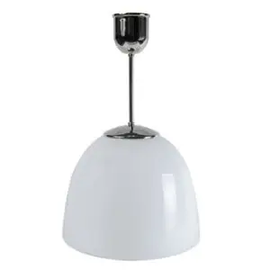 Funkislampa Blomster förnicklad 20 cm