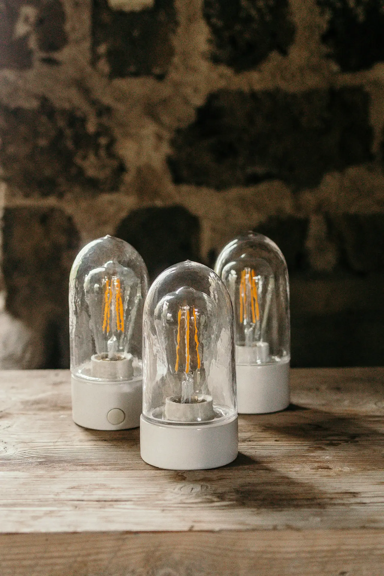 Porslinslampa rak vit IP54 - Bild 2