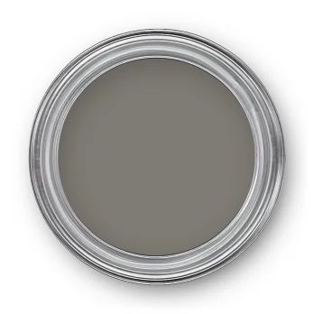 Rund spegel med silverram