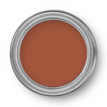 Rund burk med brun färg