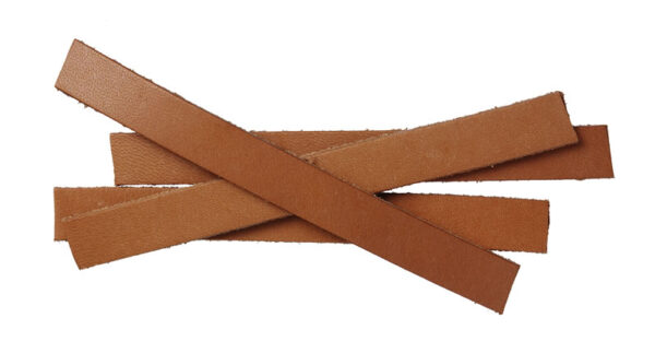 Leather straps roller blind