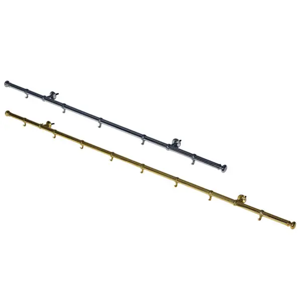 Köksspisstång förnicklad 80 cm komplett