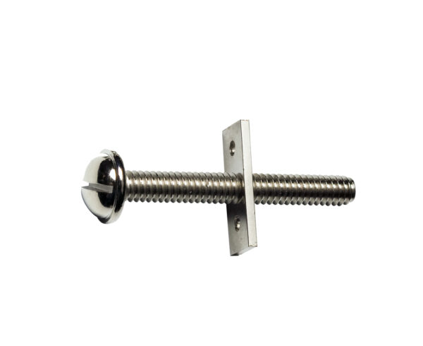 Inside window screw nickel plated