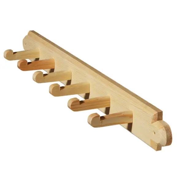 Knoppbräda med 6 täljda knoppar