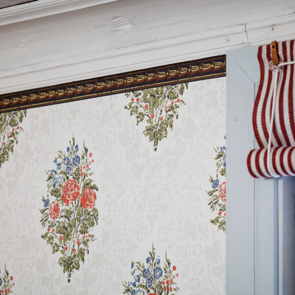 Wallpaper sample Storkkammeraren white - Image 3