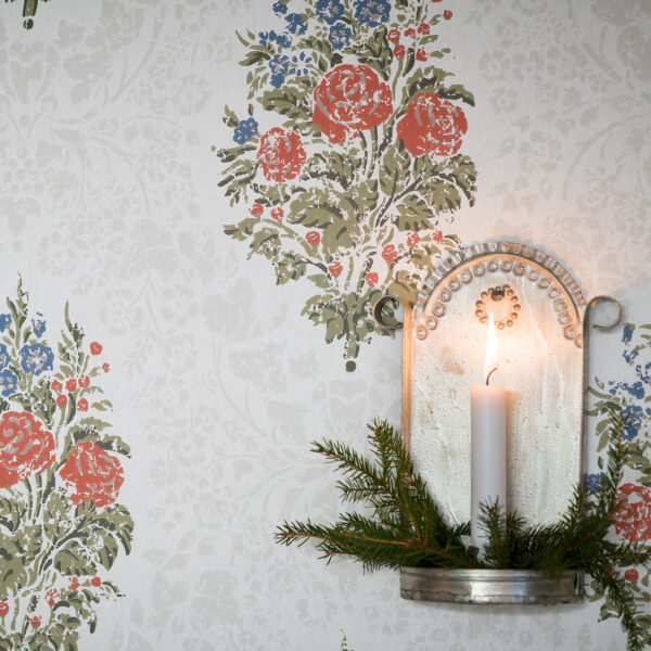 Wallpaper sample Storkkammeraren white - Image 2