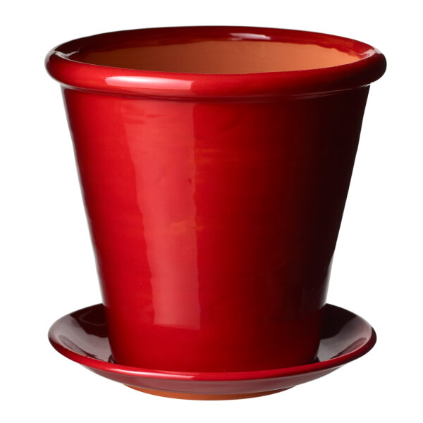 Flower pot red