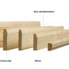 Floor base hand planed per meter - Image 3