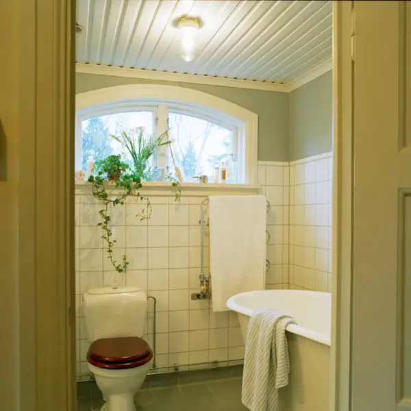 Porslinslampa rak vit IP20 - Bild 2