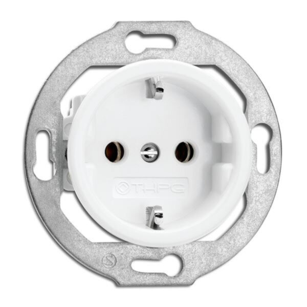 Wall socket insert porcelain stain proof