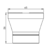 Lamp holder porcelain straight white - Image 2