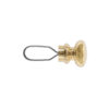 End knob for kitchen stove rod brass