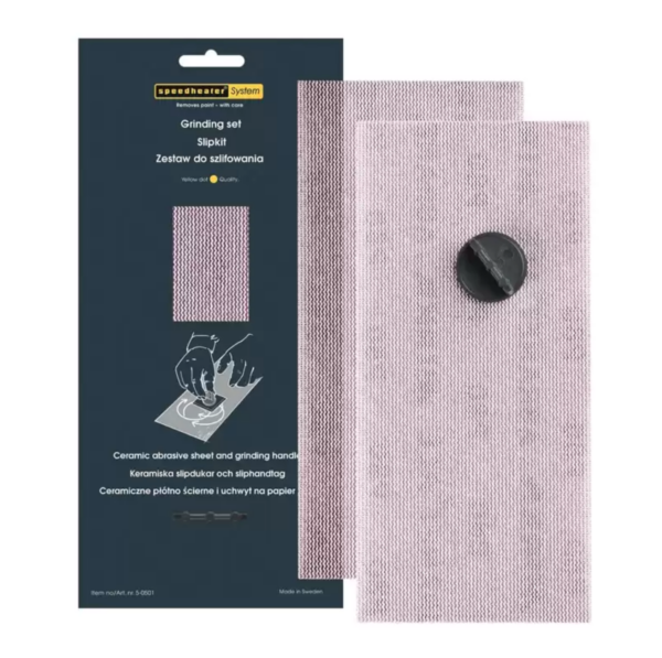 Abrasive kit for paint scrapers