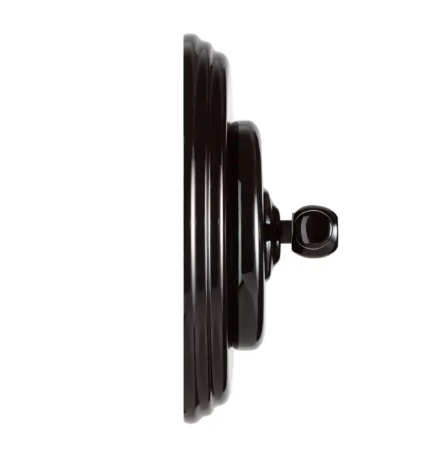 Dubbel Vrid Dimmer svart porslin svart vred och ram - Bild 2