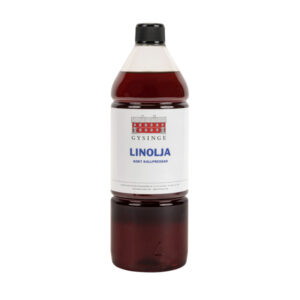 Linolja, kokt kallpressad