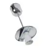 Lampa Bikupa, vit, förnicklad, 20 cm - Bild 2