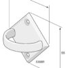Drawer handle 5368 Brass - Image 2