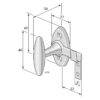 Window latch with hook 5176 brass - Image 2