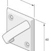 Drawer handle 5368 Nickel-plated - Image 2